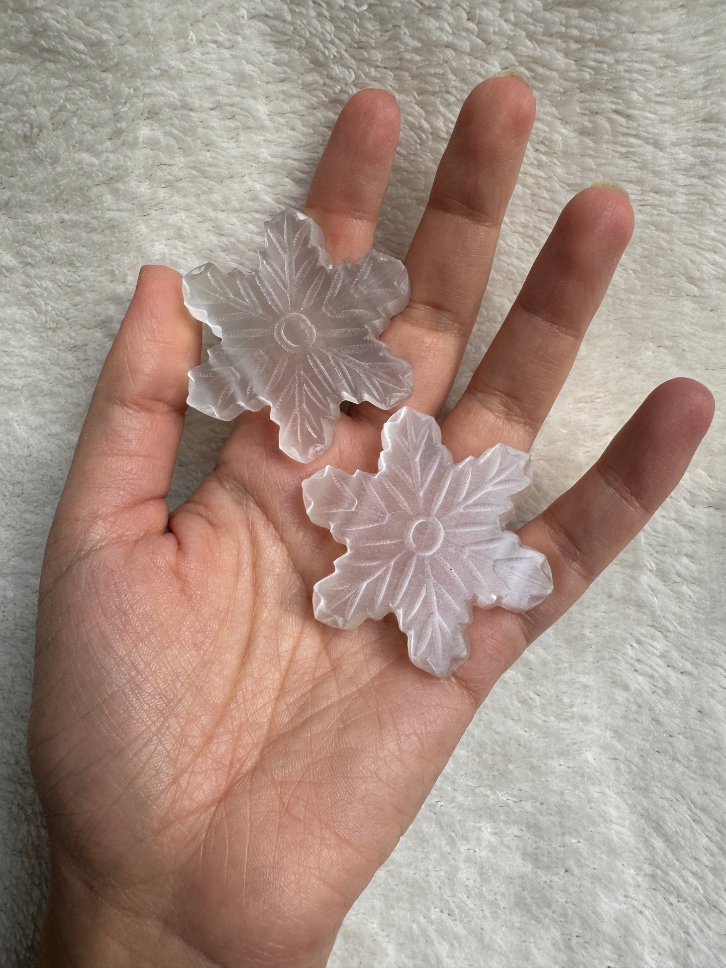 Carving fiocco di neve Selenite