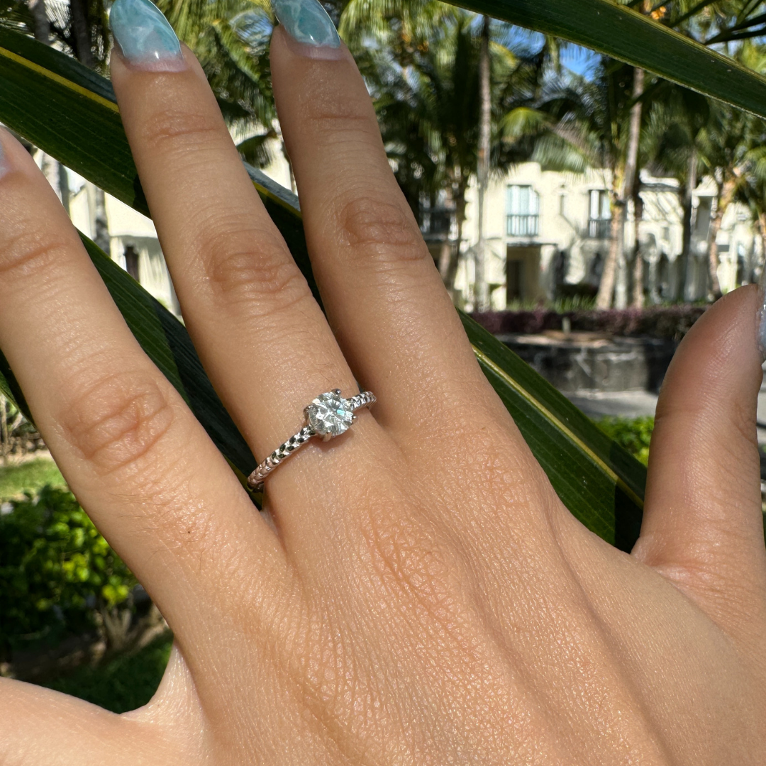 Anello con Moissanite 925