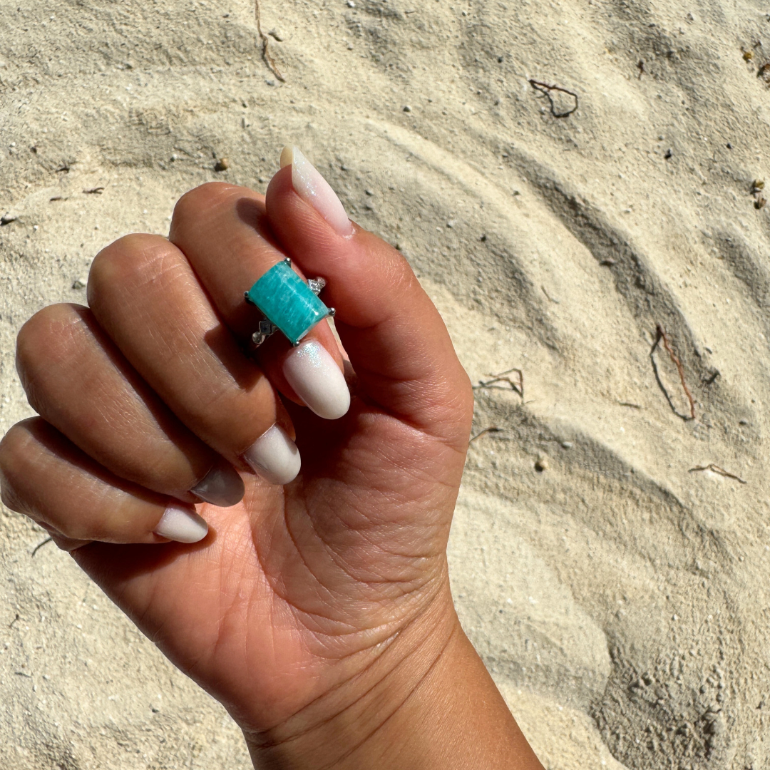 Anello con Amazzonite
