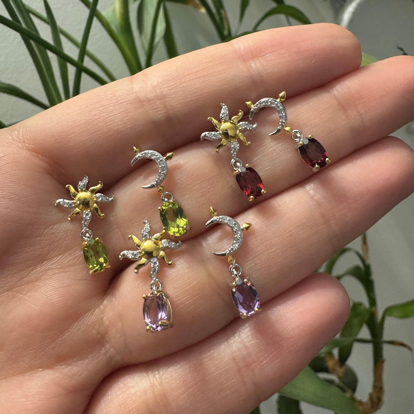 Orecchini Stella e Luna 925