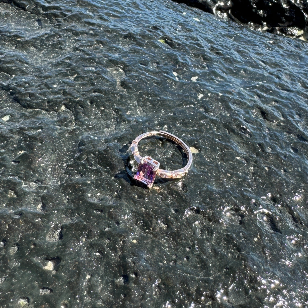 Anello con Ametista 925