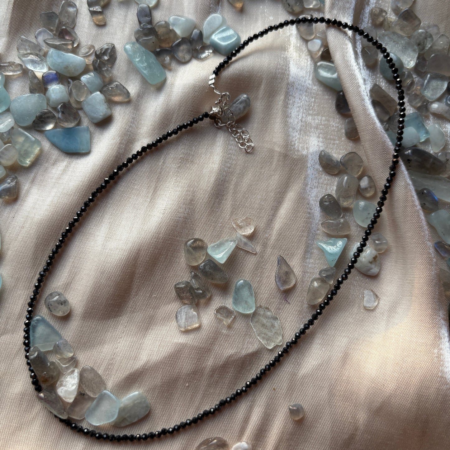 Collana in Ossidiana Nera 925