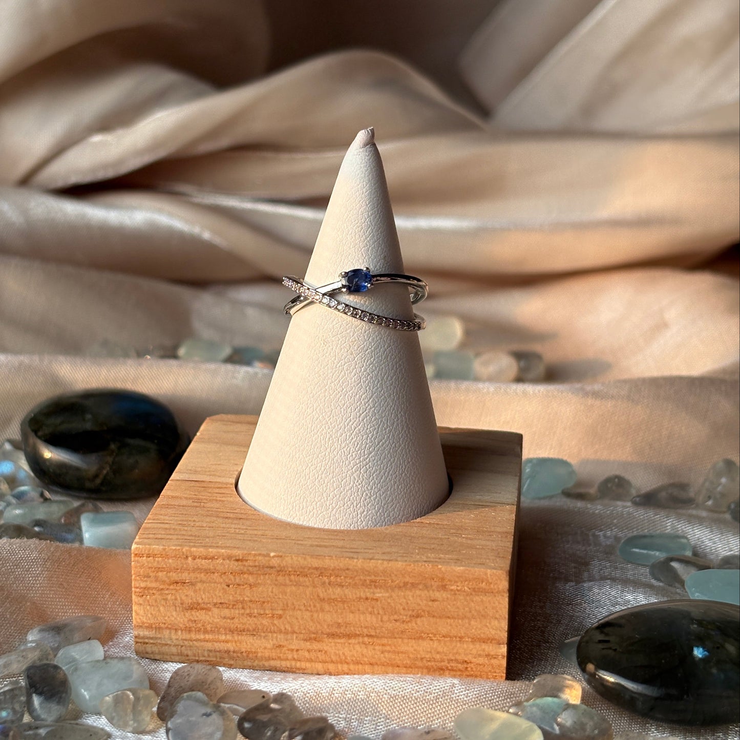 Anello con Zaffiro 925