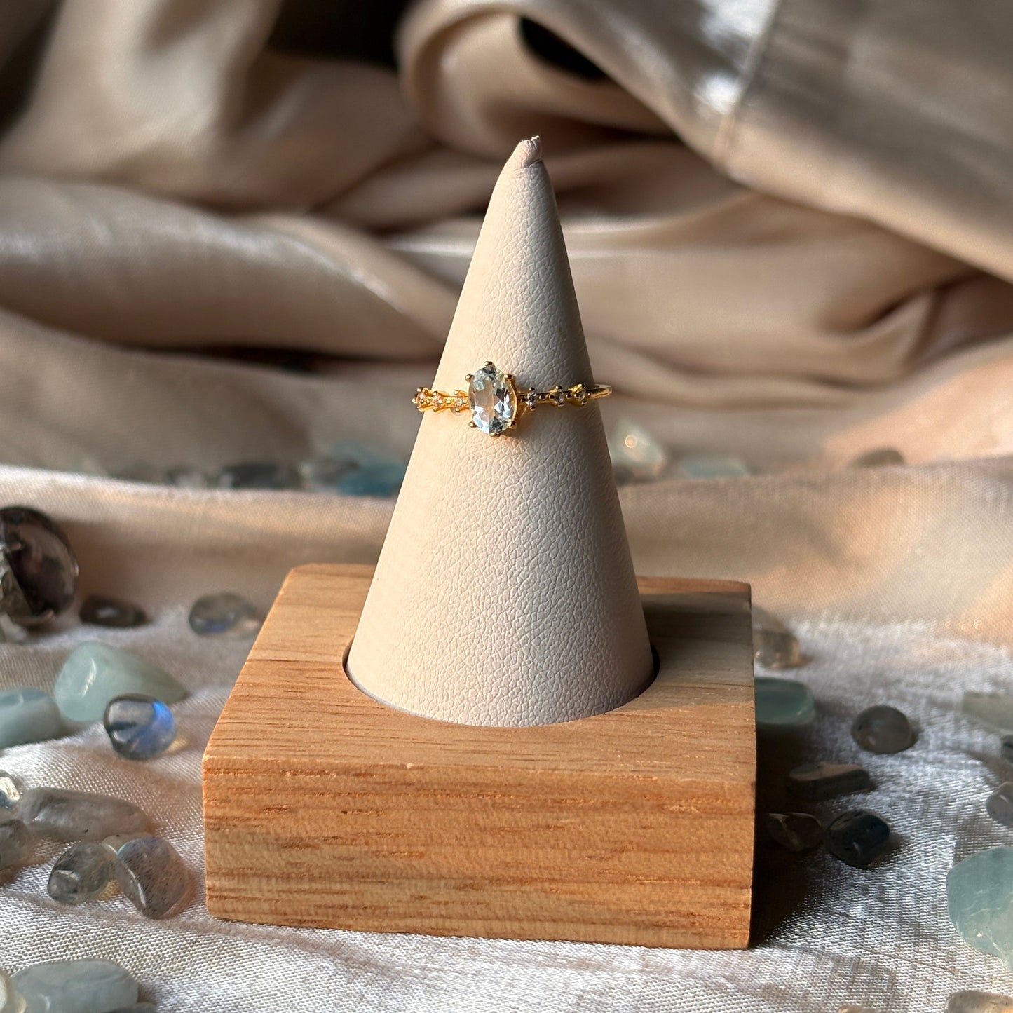 Anello con Topazio 925