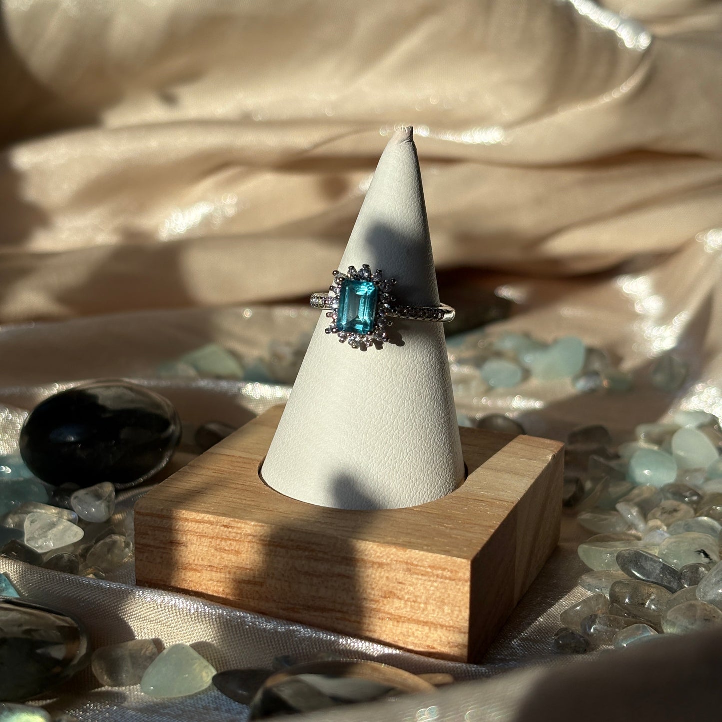 Anello con Topazio 925