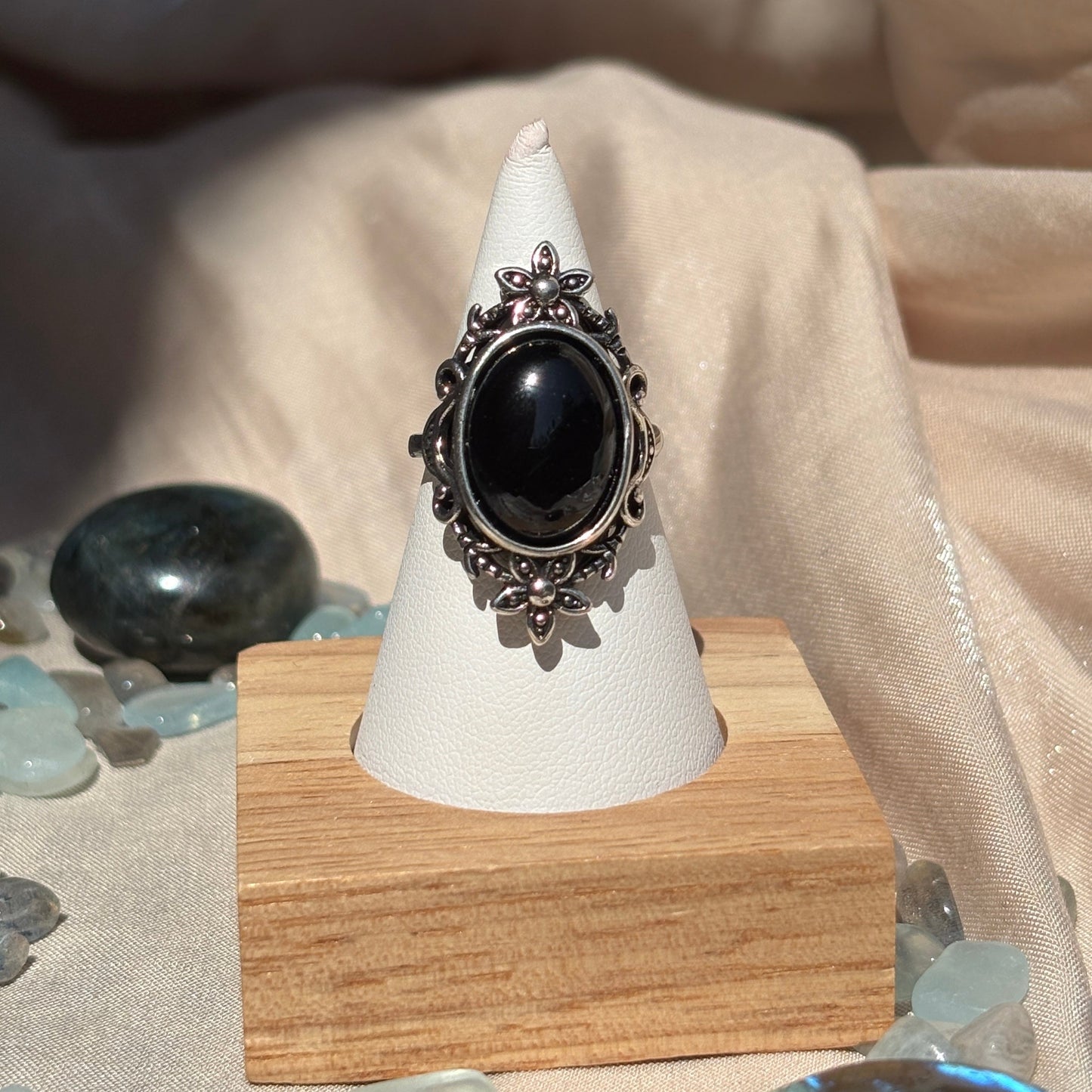 Anello con Agata nera