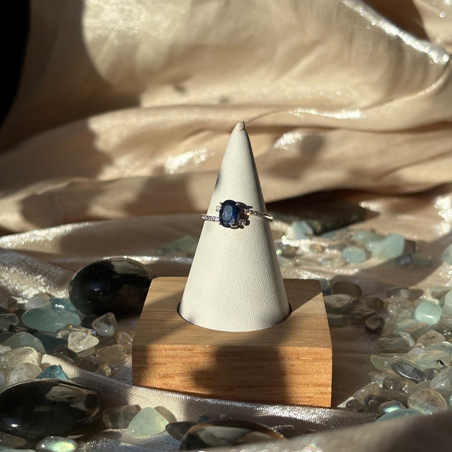 Anello con Zaffiro 925