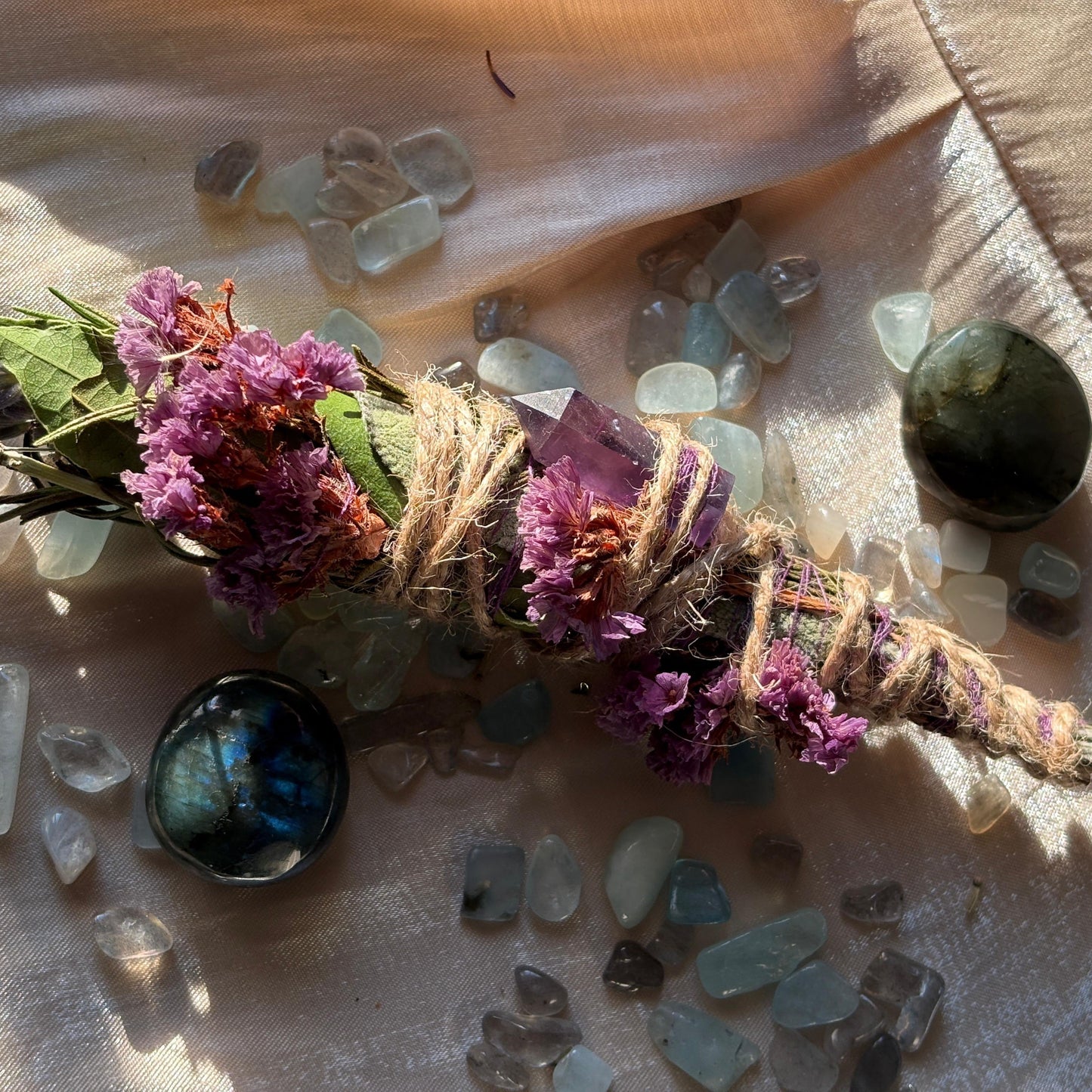 Smudge con cristalli