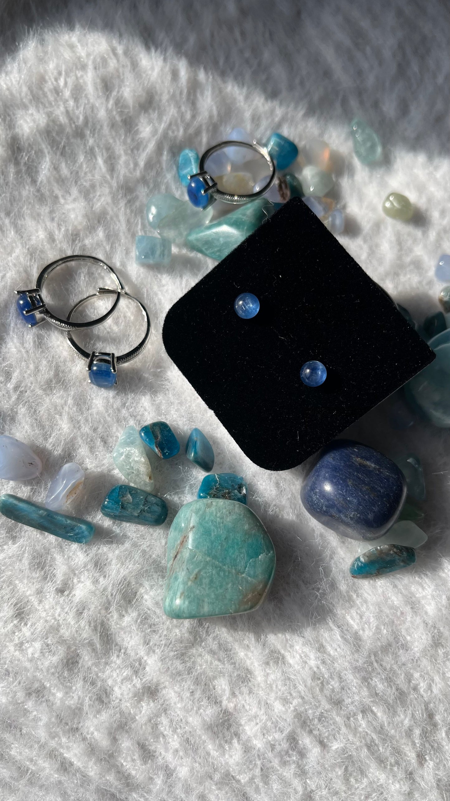 Orecchini in Cianite 925