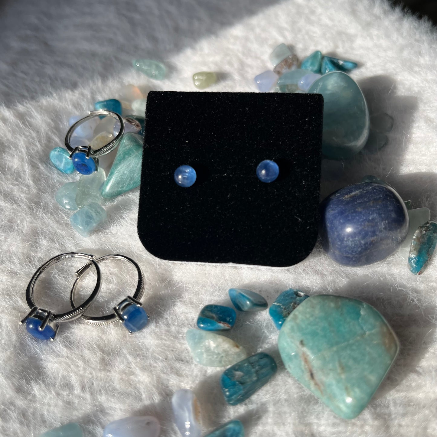 Orecchini in Cianite 925