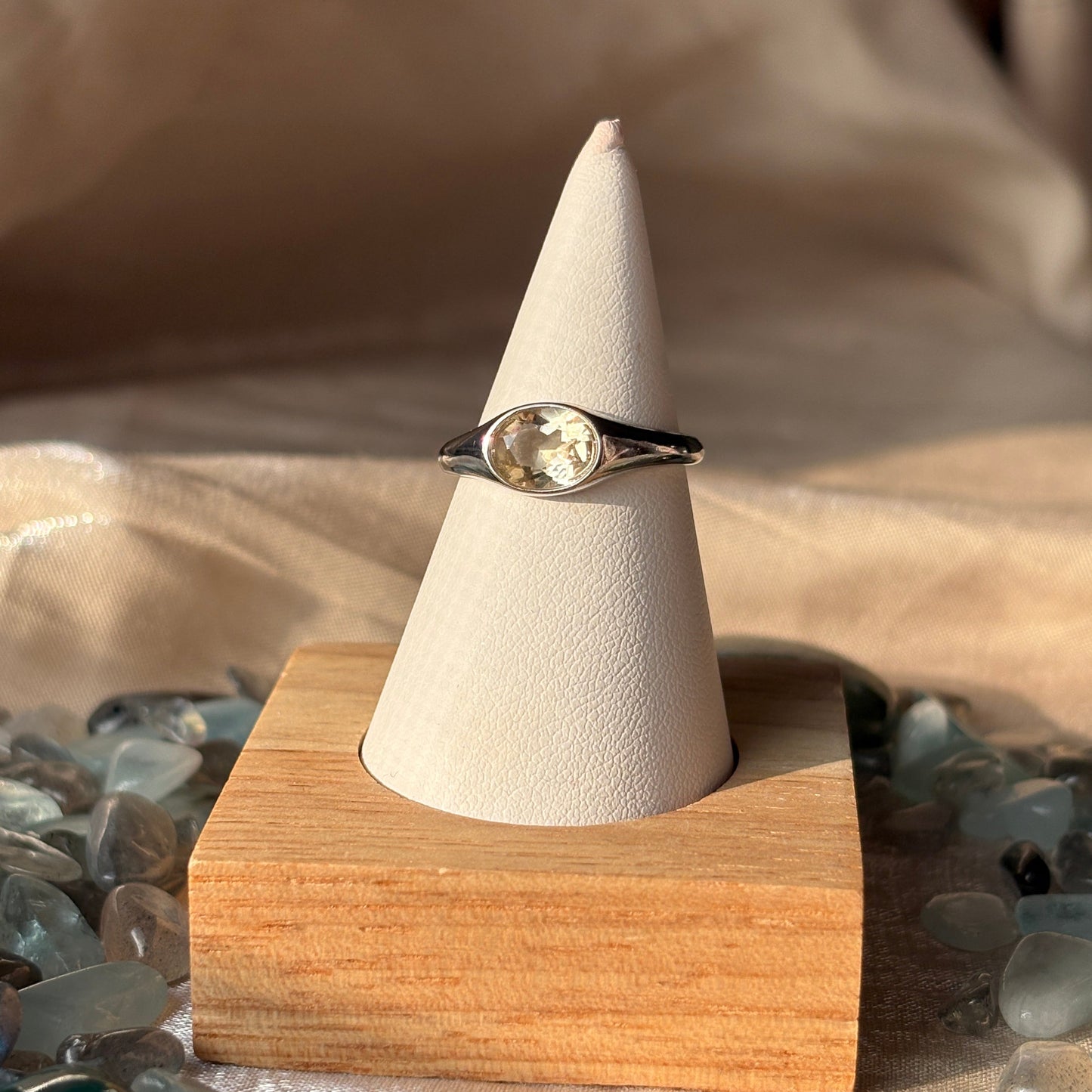 Anello con Quarzo Citrino