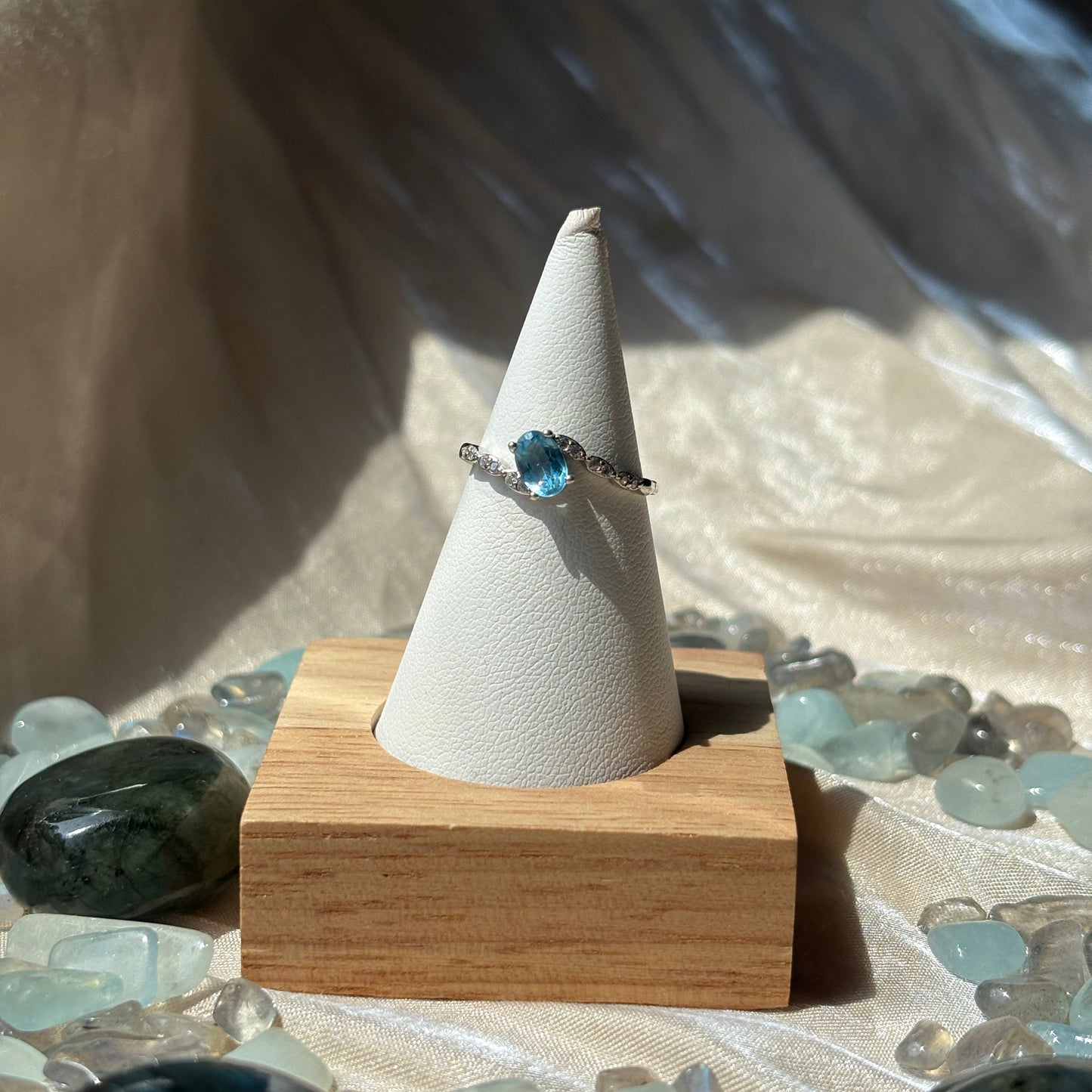 Anello con Topazio 925