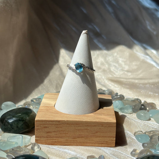Anello con Topazio 925