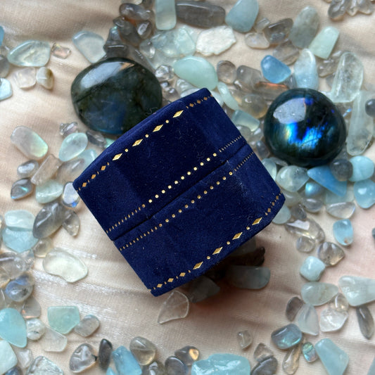 Scatolina esagonale per anelli