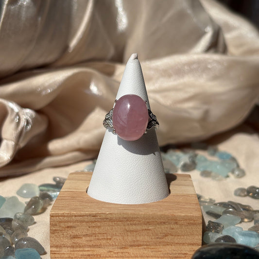 Anello con Quarzo Rosa