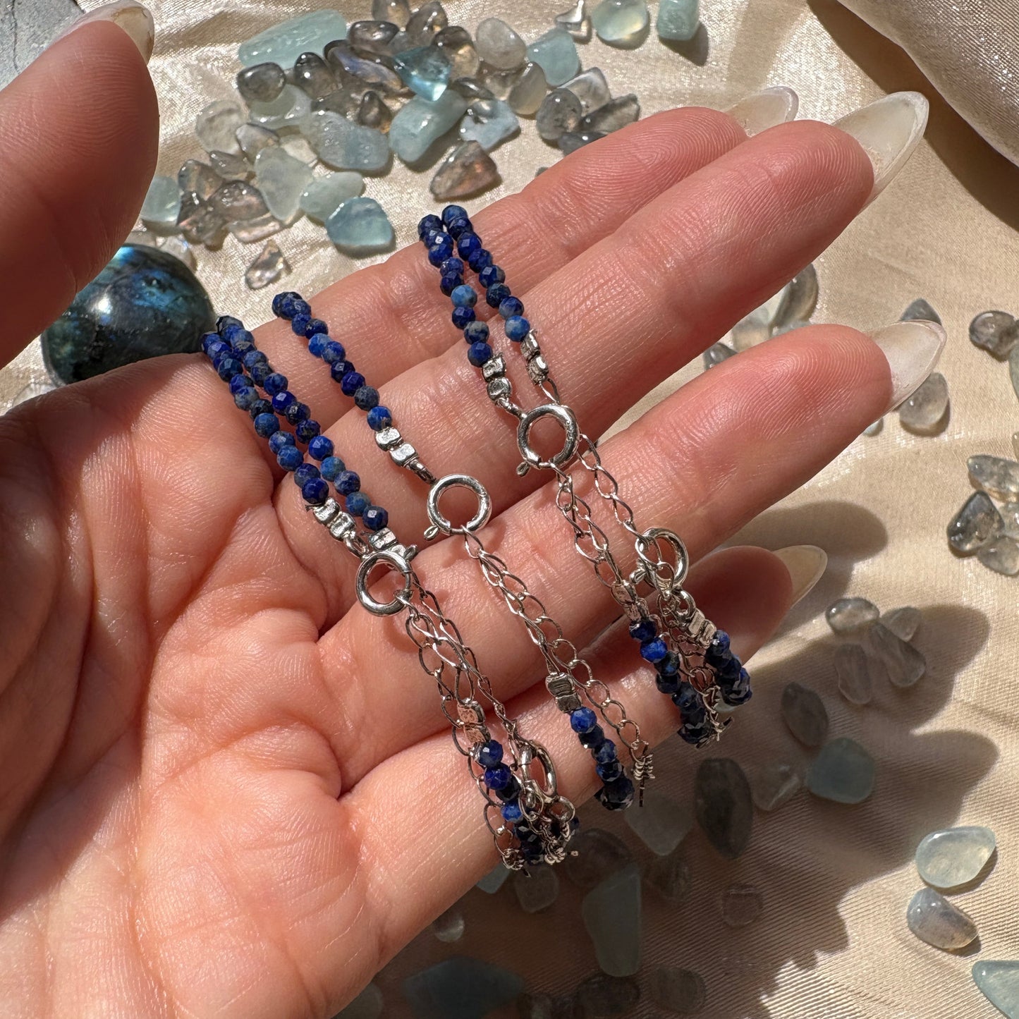 Bracciale in Lapislazzuli 925