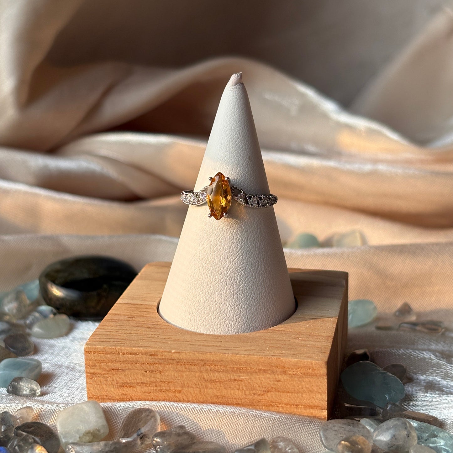 Anello con Quarzo Citrino