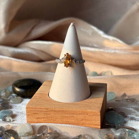 Anello con Quarzo Citrino