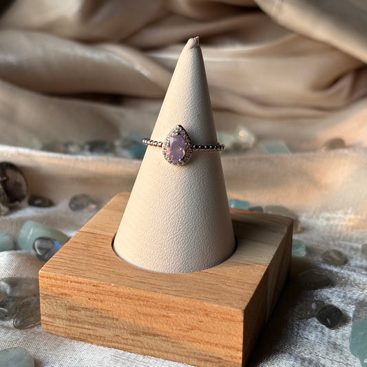 Anello con Quarzo Lavanda