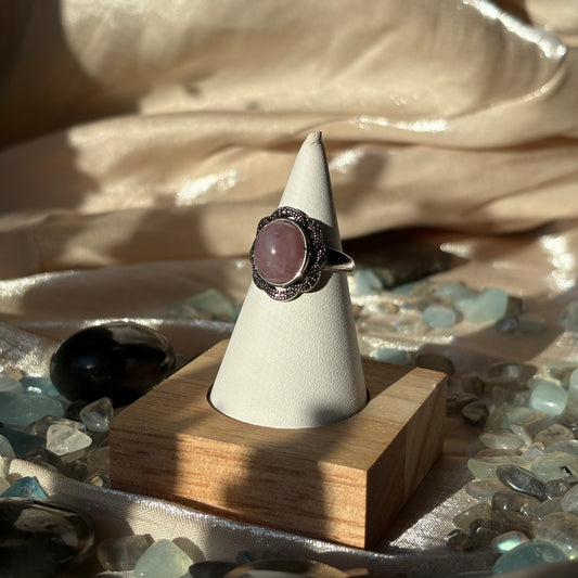 Anello con Quarzo Rosa