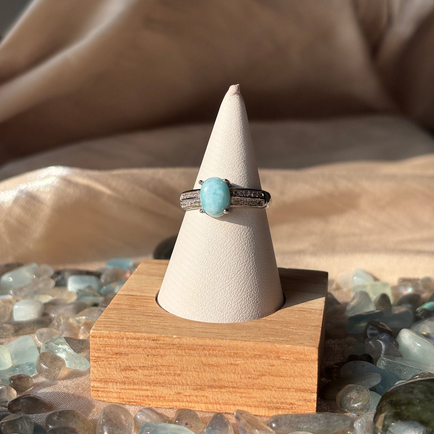 Anello con Larimar