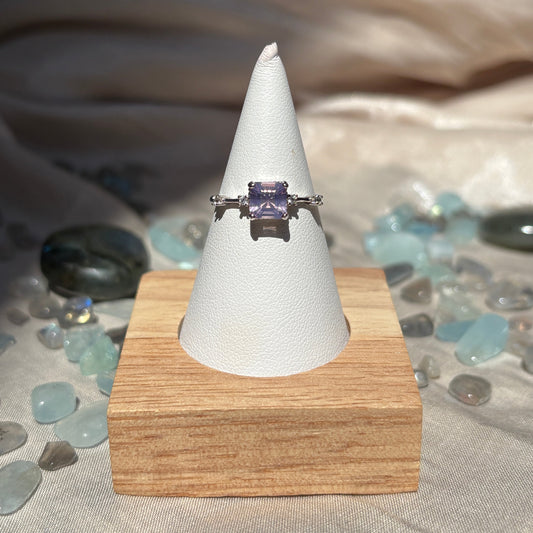 Anello con Quarzo Lavanda 925