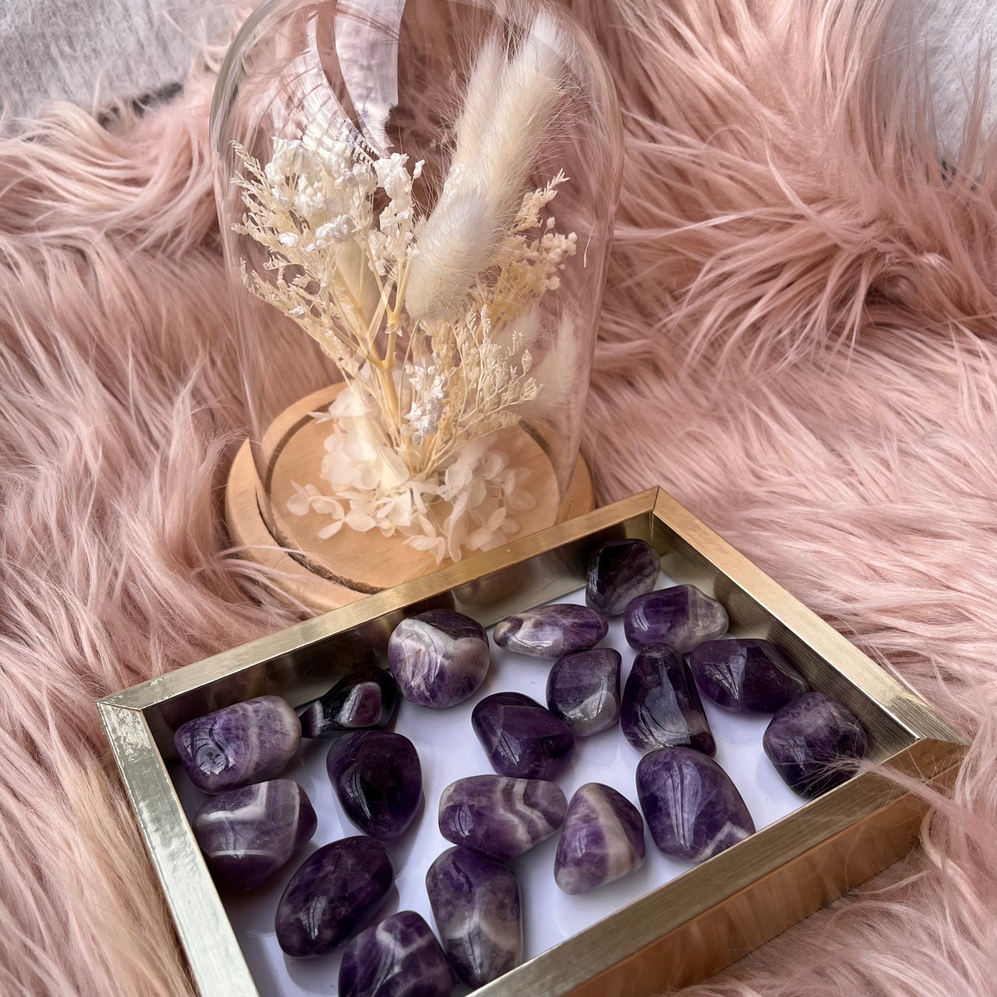 Burattate in Ametista Chevron