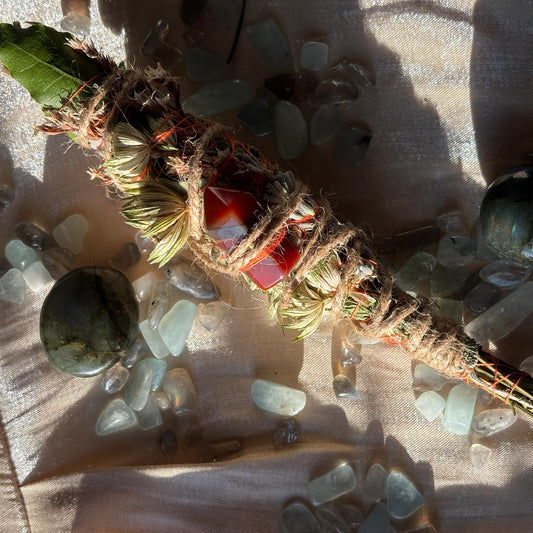 Smudge con cristalli